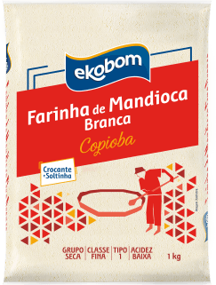 Farinha de mandioca branca Ekobom 1Kg