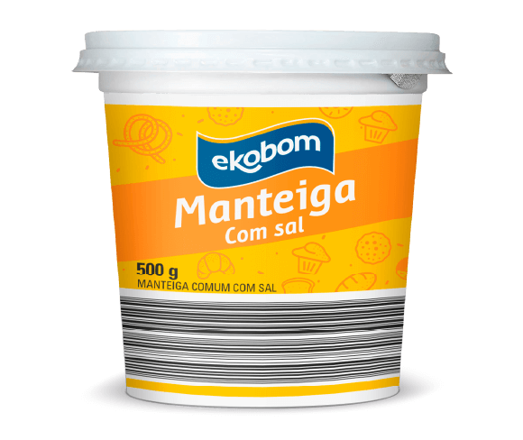 Manteiga Comum com Sal Ekobom 500g